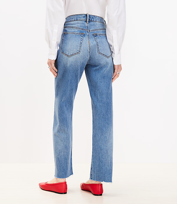 Fresh Cut High Rise Straight Jeans in Light Vintage Wash