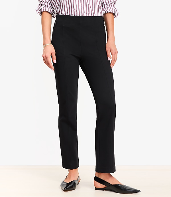 Petite Ponte Straight Pants