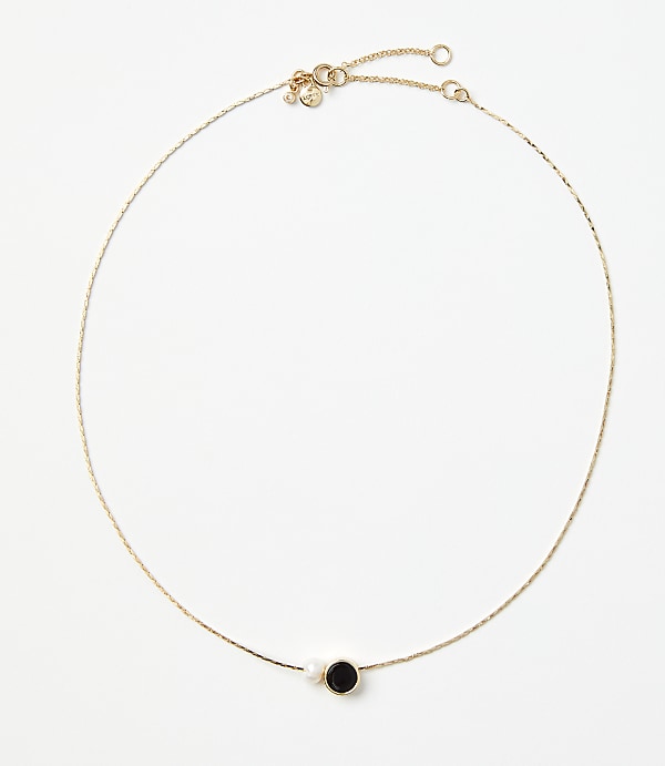 Pearlized Delicate Charm Necklace