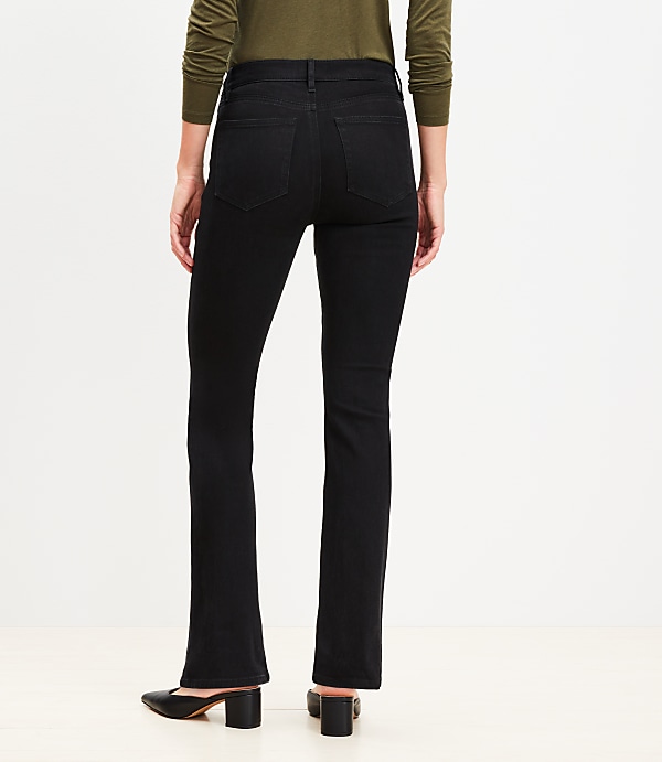 Mid Rise Boot Jeans in Classic Black Wash