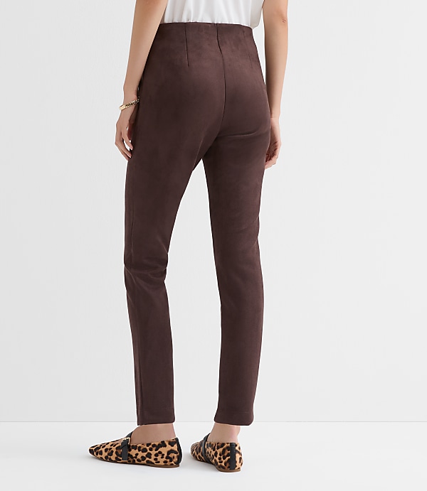 Petite Faux Suede Leggings
