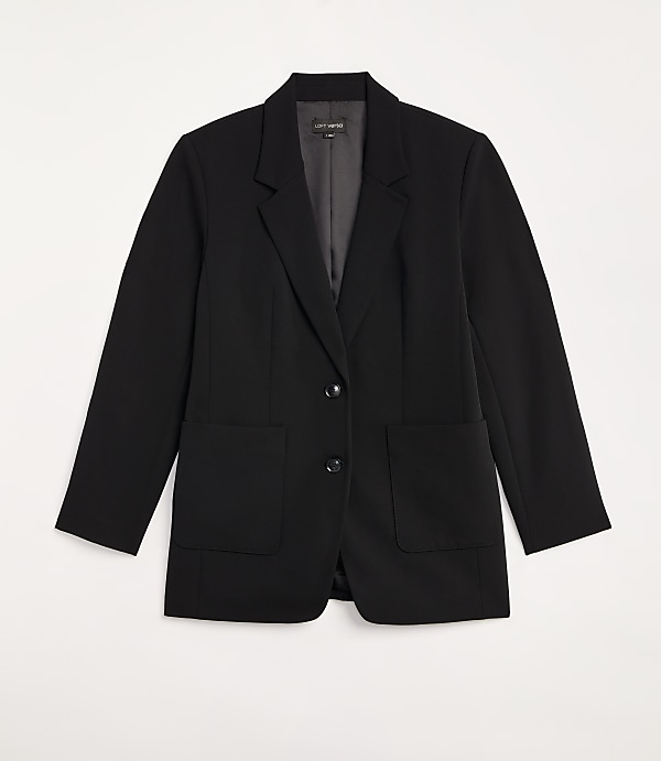 Tall LOFT Versa Crepe Drape Oversized Blazer