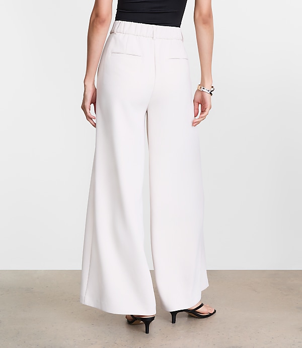 LOFT Versa Crepe Drape Palazzo Pant