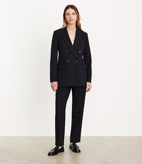 LOFT Versa Seasonless Stretch Double Breasted Blazer