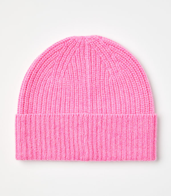 Ribbed Cashmere Beanie