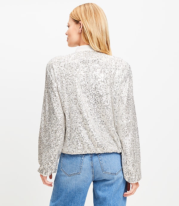Sequin Bomber Jacket