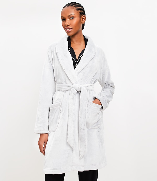 Cozy Faux Fur Pocket Robe