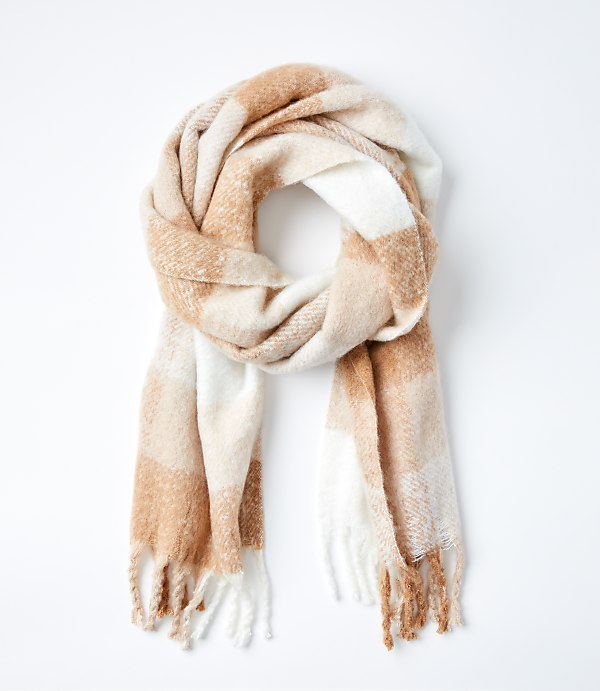 Plaid Blanket Scarf