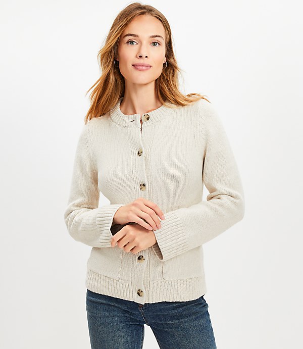 Waisted Patch Pocket Cardigan
