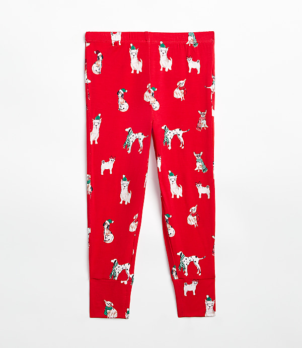 Posh Peanut Holiday Dog Long Sleeve Basic Pajama Set