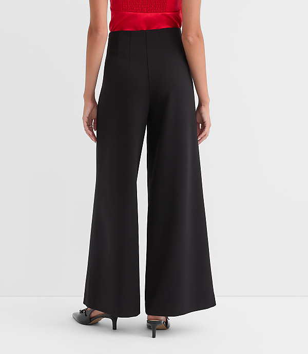 Darted Palazzo Pants in Doubleface
