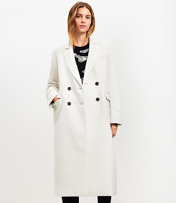 Petite Double Breasted Coat