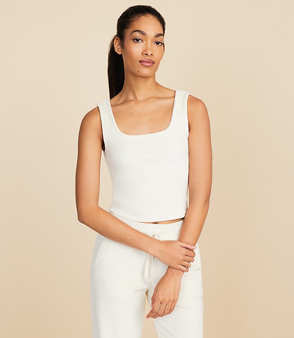 Lou & Grey Brushed Rib Square Neck Bralette
