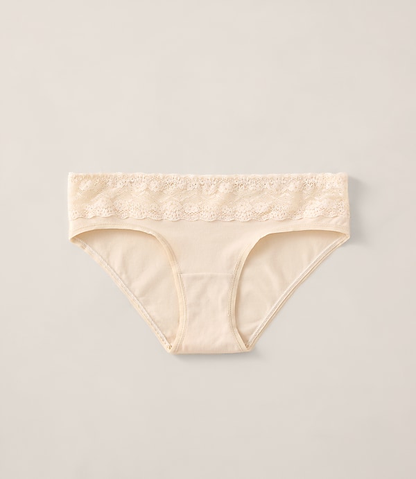 Haven Well Within Cotton Bikini with Lace Waist