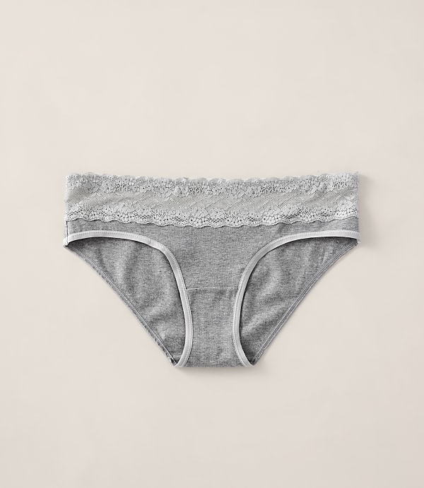 Haven Well Within Cotton Bikini with Lace Waist