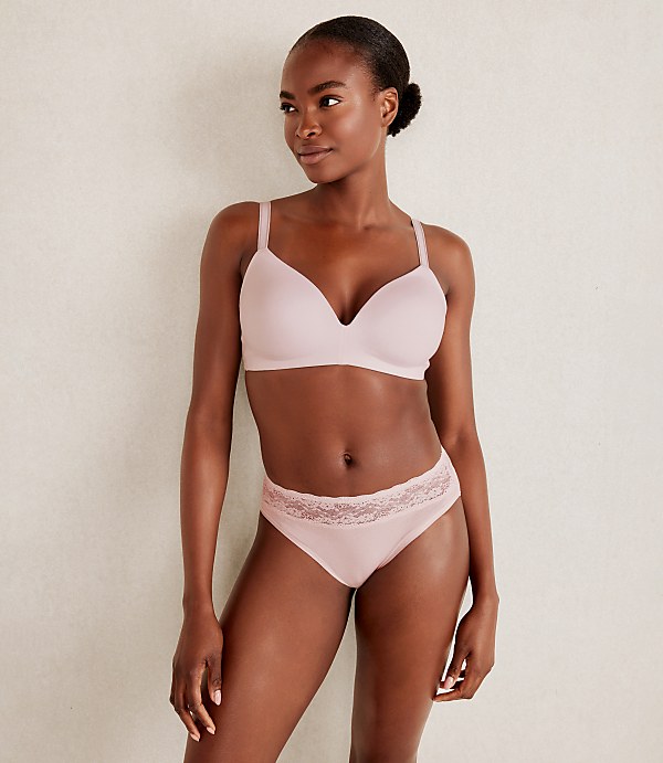 Haven Well Within Cotton Bikini with Lace Waist