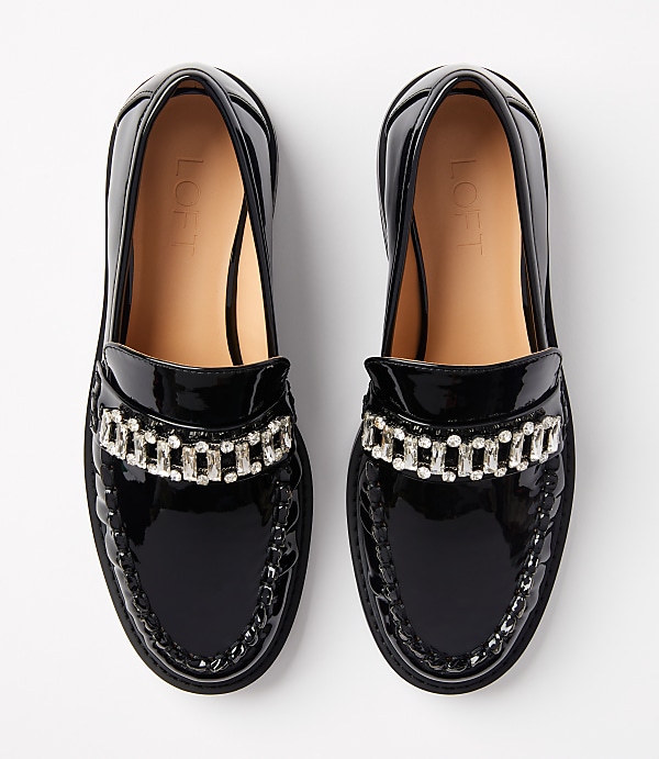 Sparkle Patent Penny Loafers