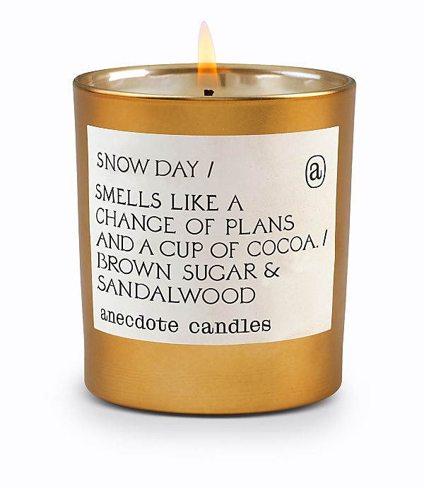 Anecdote Candles Snow Day Gold Tumbler Candle
