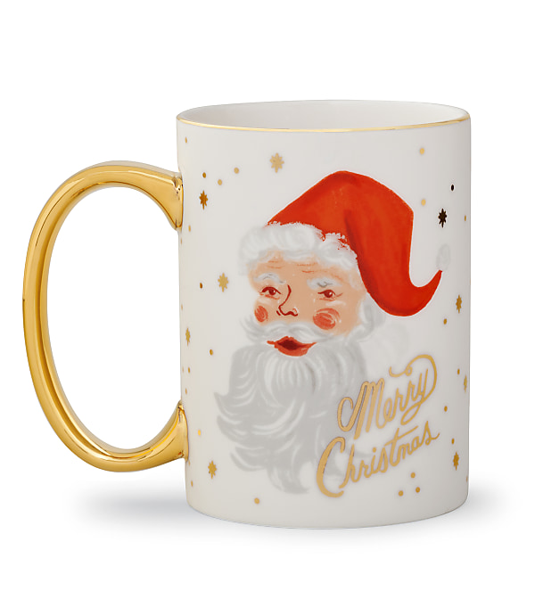 Rifle Paper Co. Winking Santa Claus Porcelain Mug