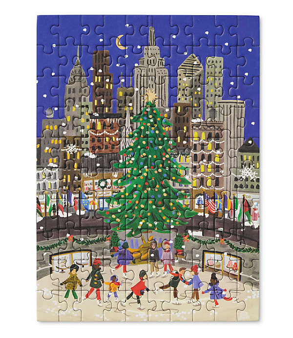 Rifle Paper Co. Holiday On Ice Mini Jigsaw Puzzle