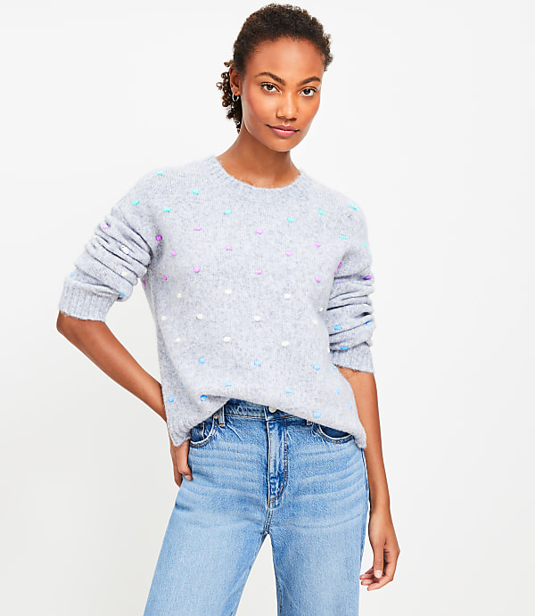 Multicolored Bobble Sweater