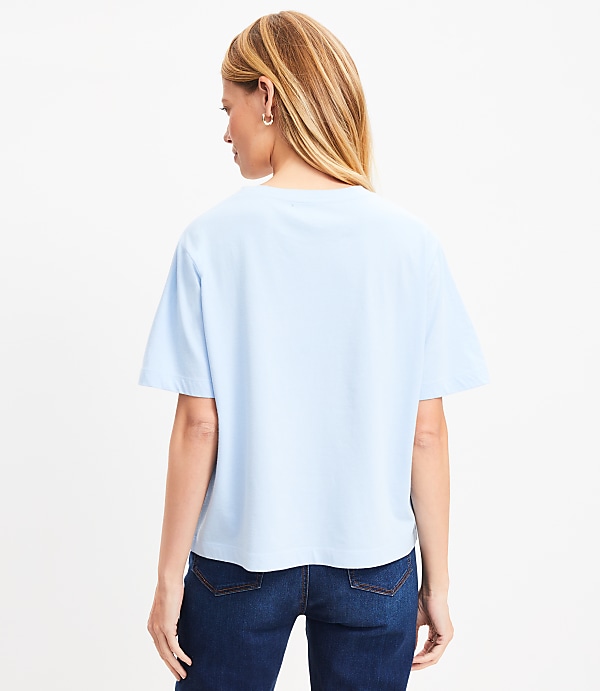 Floral Cutout Lace Yoke Tee