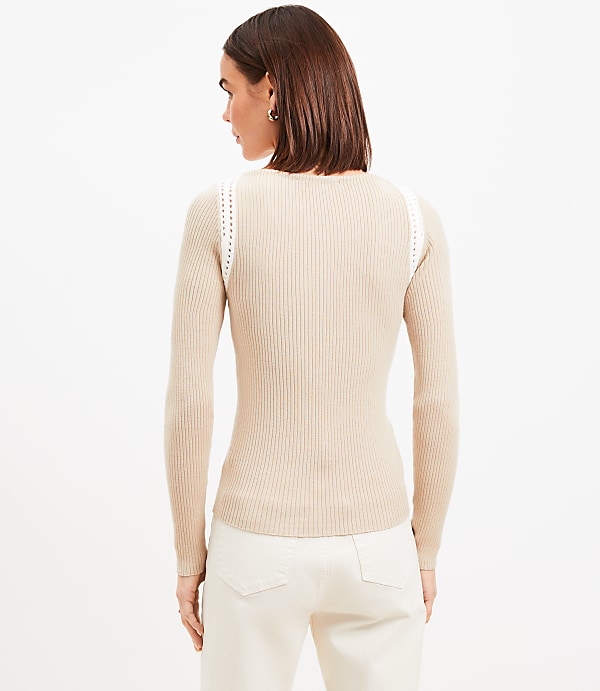 Crochet Shoulder Sweater