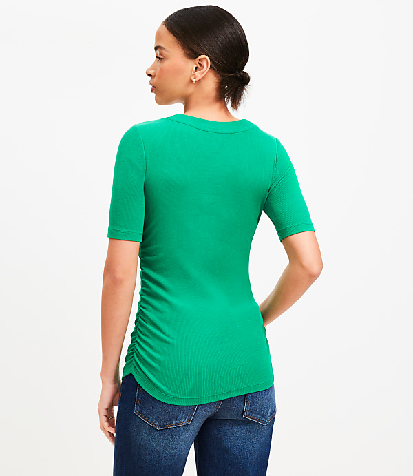 Perfect Ribbed Cinched Tee