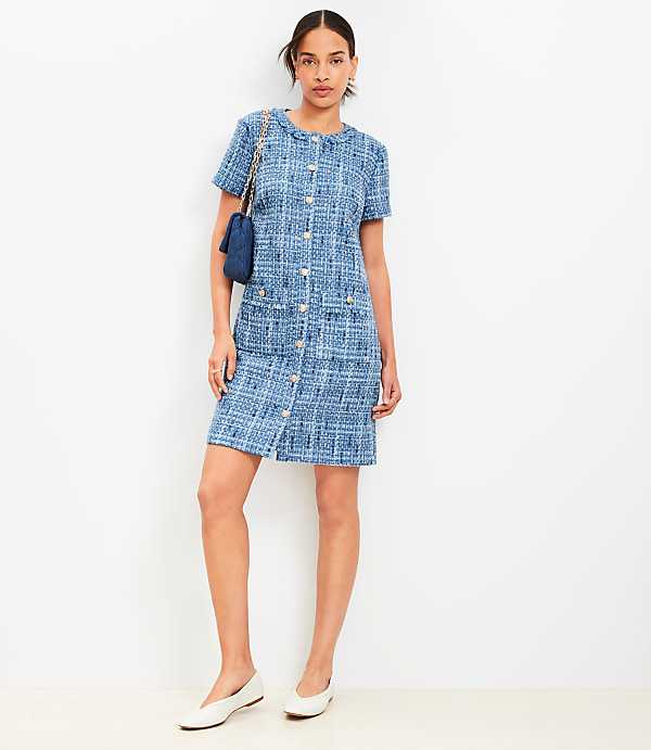 Tweed Mini Pocket Dress