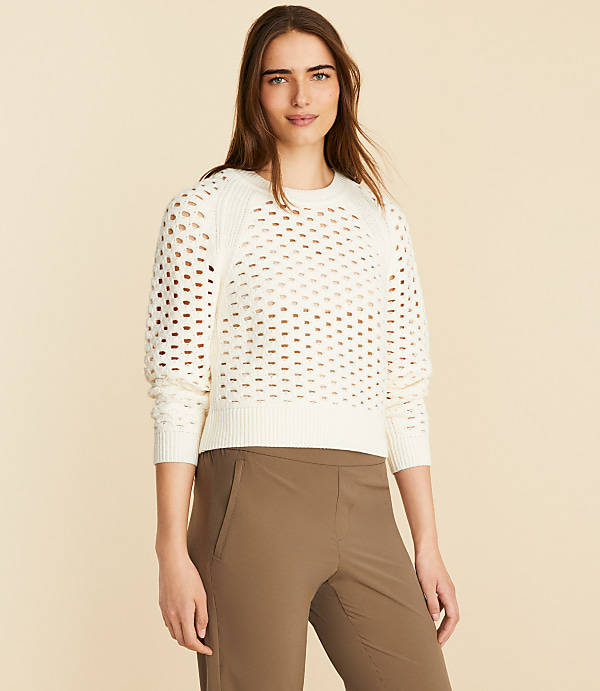 Petite Lou & Grey Mesh Sweater