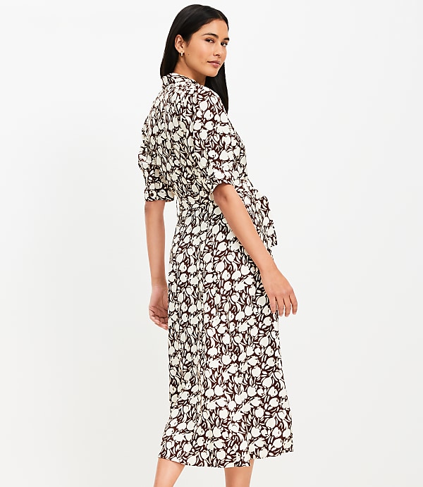 Tulip Belted Midi Pocket Dress