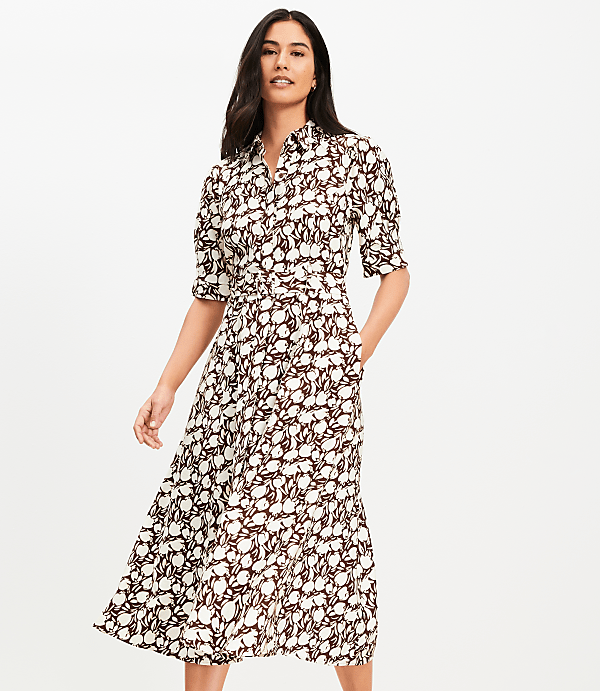Tulip Belted Midi Pocket Dress