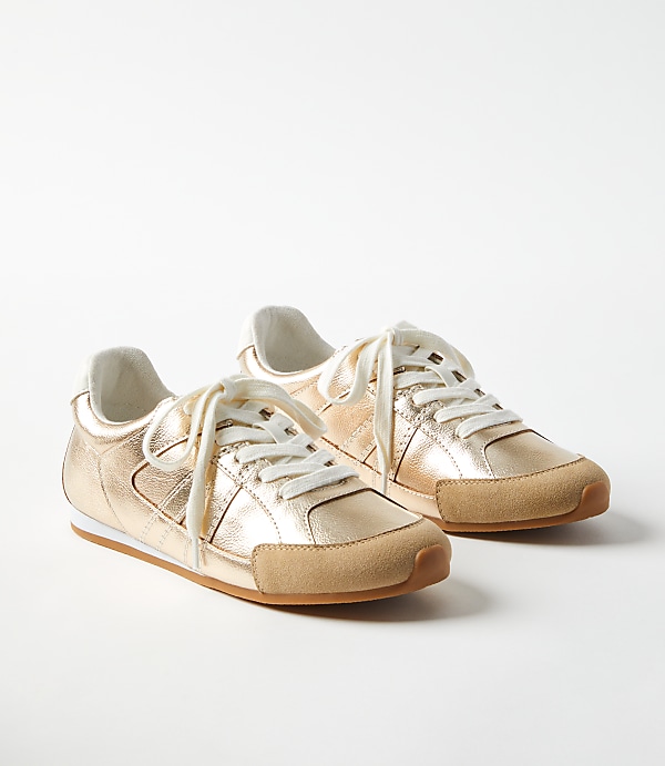 Metallic Low Profile Sneakers