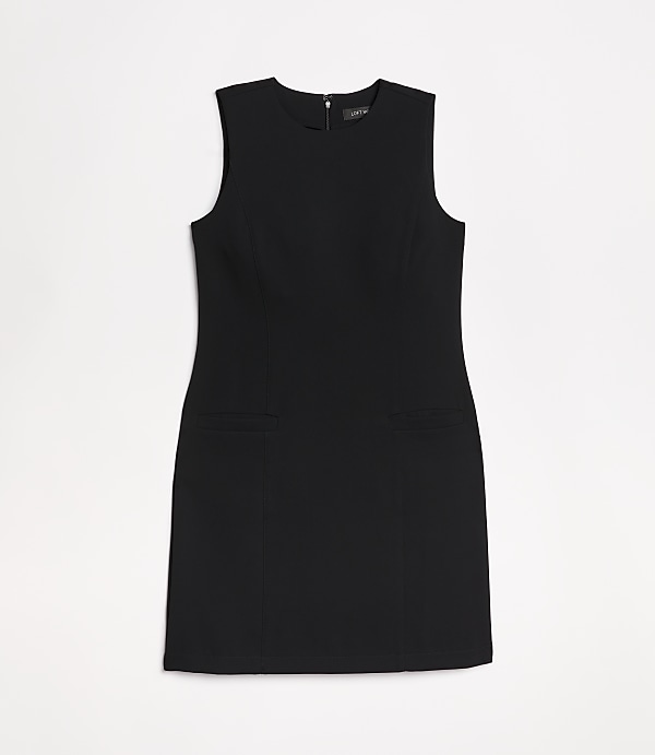 LOFT Versa Crepe Drape Mini Pocket Dress