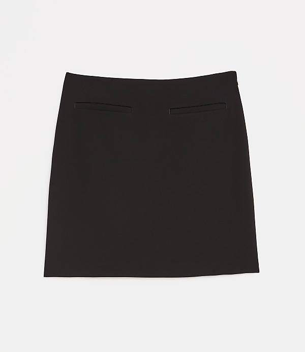 LOFT Versa Crepe Drape Mini Skirt
