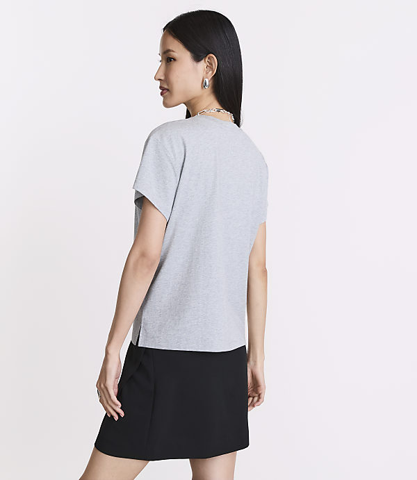LOFT Versa Relaxed Jersey Crew Tee