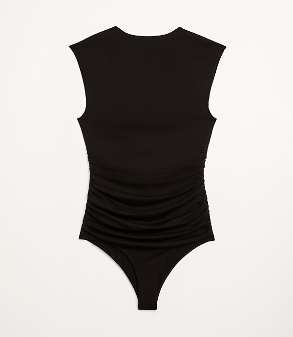 LOFT Versa 360 Knit Ruched Square Neck Bodysuit