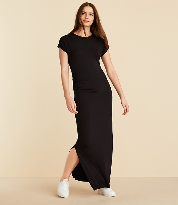 Lou & Grey Signaturesoft Side Cinched Midi Dress