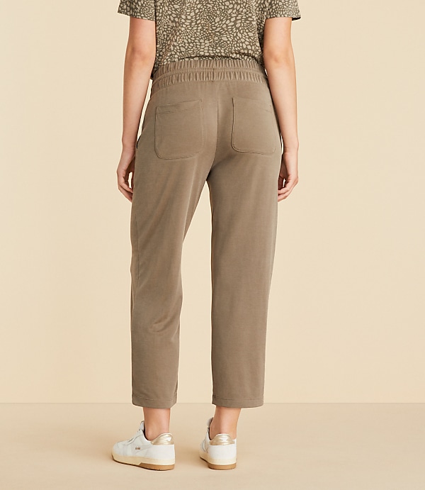 Lou & Grey Sandwashed Straight Crop Drawstring Pants