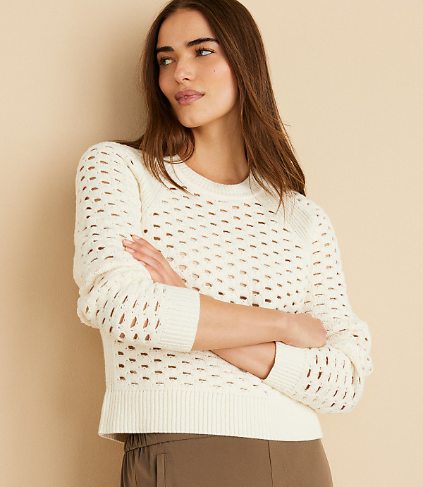 Petite Lou & Grey Mesh Sweater