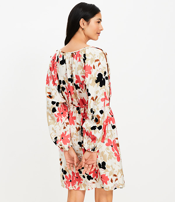 Petite Gardenia Button Sleeve Mini Dress