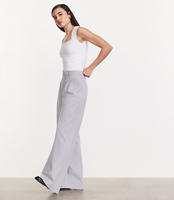 LOFT Versa 360 Knit Ruched Square Neck Bodysuit