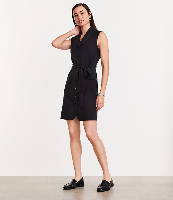 LOFT Versa Seasonless Stretch Vest Mini Pocket Dress