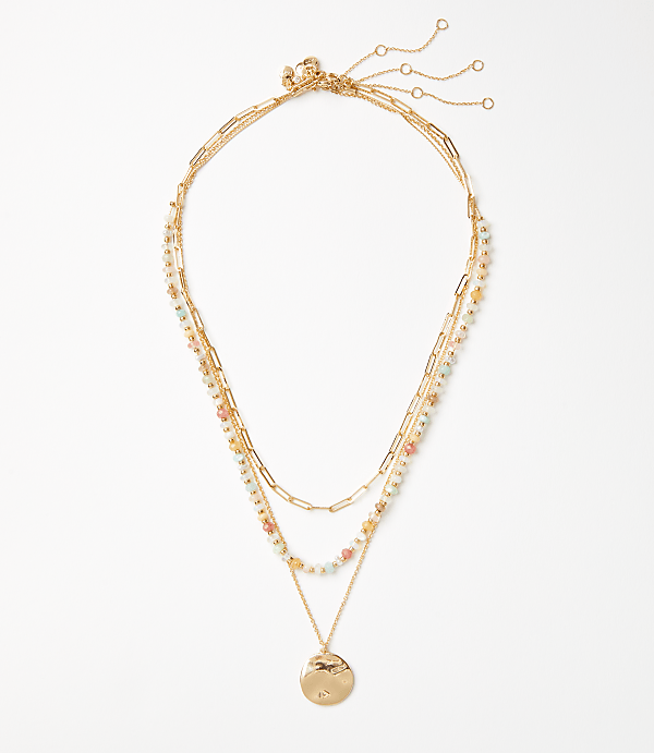 Coin Layered Necklace Set