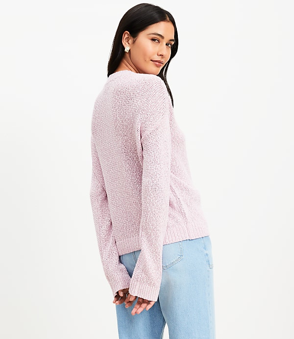 Marled Drop Shoulder Sweater