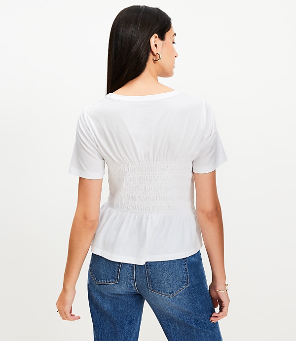 Smocked Tee