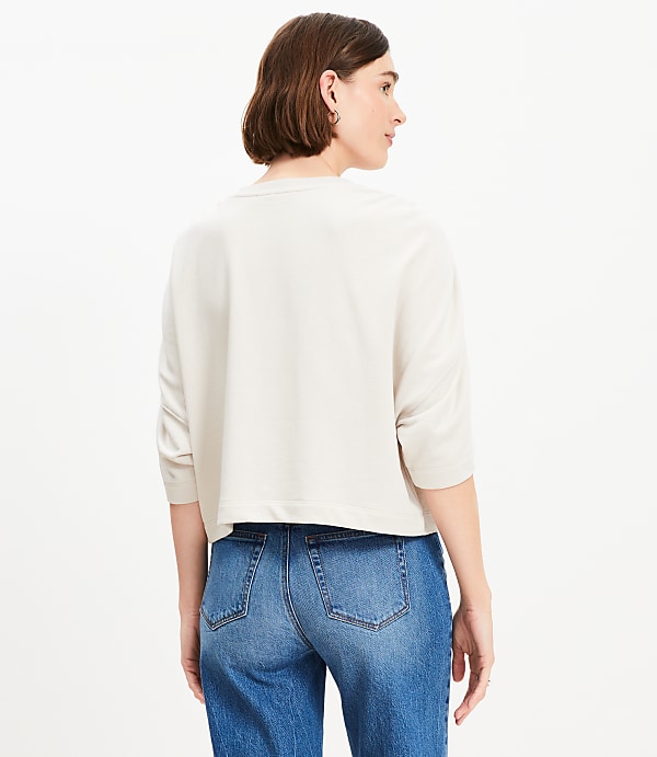 Cinched Shoulder Modern Sweatshirt