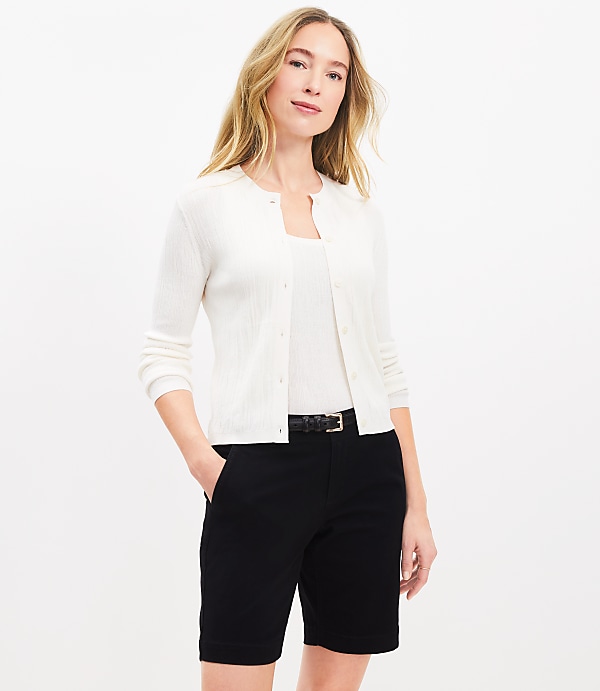 Stripe Textured Cardigan