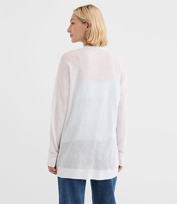 Sheer Open Cardigan