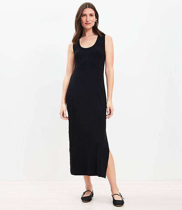 Perfect Ribbed Tank Midi Dress